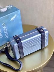 DIOR X RIMOWA | Aluminum Cross-Body Bag Blue - 5