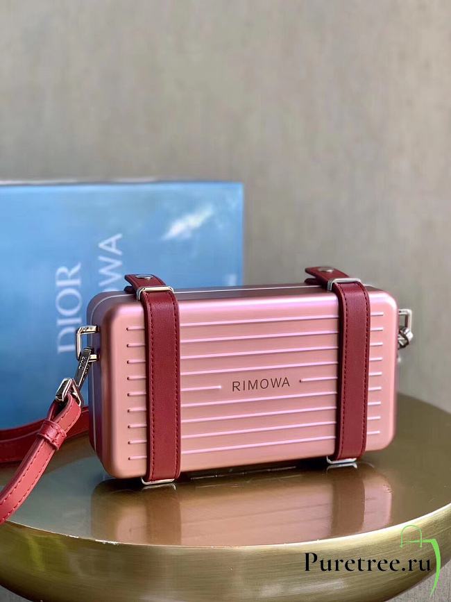 DIOR X RIMOWA | Aluminum Cross-Body Bag Red - 1