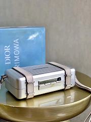 DIOR X RIMOWA | Aluminum Cross-Body Bag Gray - 6