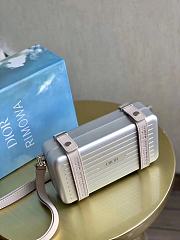 DIOR X RIMOWA | Aluminum Cross-Body Bag Gray - 5