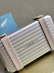 DIOR X RIMOWA | Aluminum Cross-Body Bag Gray - 3