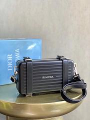 DIOR X RIMOWA | Aluminum Cross-Body Bag Black - 1