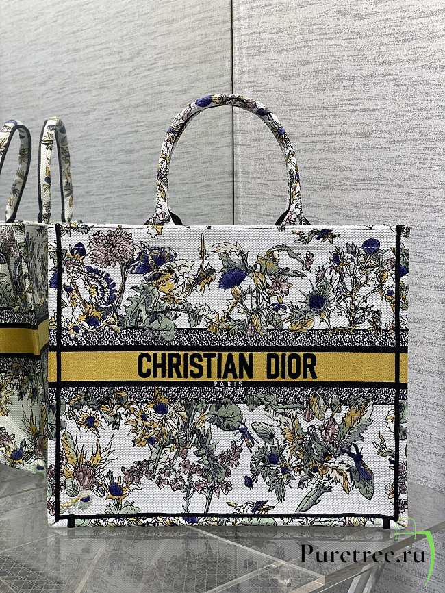 DIOR | Large Book Tote Around the world yellow - 1