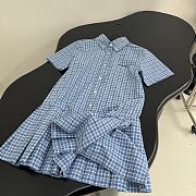 MIUMIU | New Plaid Polo Dress Blue - 4