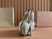 MIUMIU | Arcadie Matelassé Nappa Leather Crossbody Bag In Silver - 5