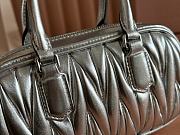 MIUMIU | Arcadie Matelassé Nappa Leather Crossbody Bag In Silver - 2