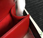 CHANEL | Medium Chevron Lambskin Quilted Boy Bag In Red - 3