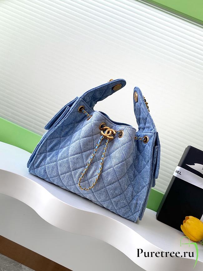 CHANEL | 25C Small Hobo Bag AS5231 Denim Blue - 1