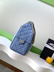 CHANEL | 25C Small Hobo Bag AS5231 Denim Blue - 4