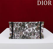 DIOR | Small Dior Book Tote White Multicolor D-Floral Embroidery - 5