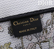 DIOR | Large Dior Book Tote White Multicolor D-Floral Embroidery - 2
