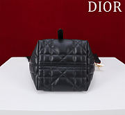 DIOR | Small Dior Toujours Vertical Tote Bag Black Macrocannage Calfskin - 4