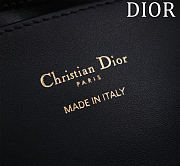 DIOR | Small Dior Toujours Vertical Tote Bag Black Macrocannage Calfskin - 2