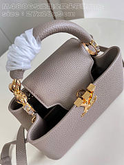 Louis Vuitton | Capucines BB Taurillon Leather In Beige M48865 - 27 x 18 x 9cm - 3