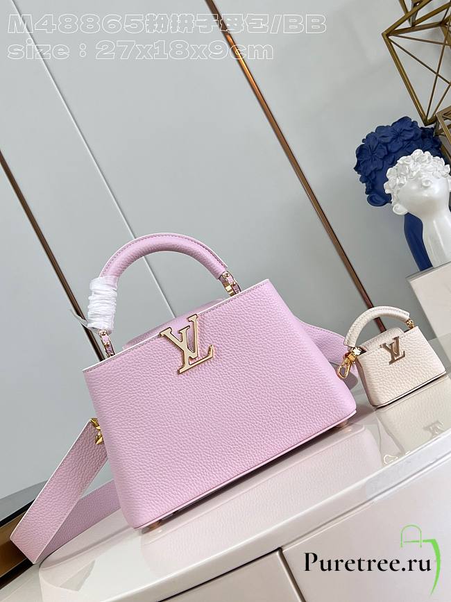 Louis Vuitton | Capucines BB Taurillon Leather In Pink M48865 - 27 x 18 x 9cm - 1