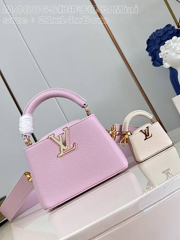 Louis Vuitton | Capucines Mini Taurillon Leather In Pink M48865