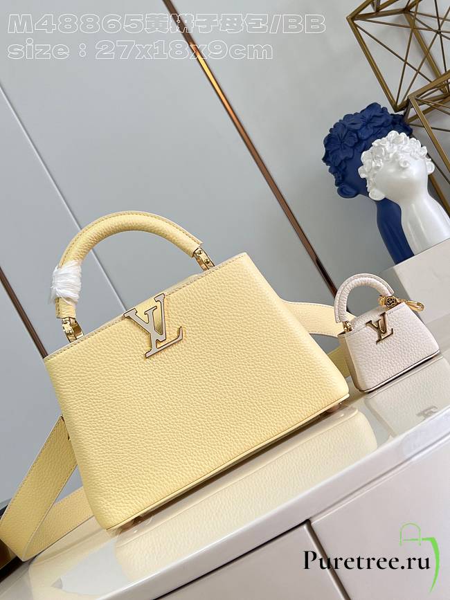 Louis Vuitton | Capucines BB Taurillon Leather In Yellow M48865 - 27 x 18 x 9cm - 1