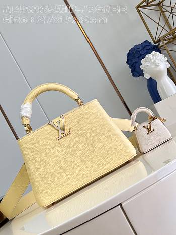 Louis Vuitton | Capucines BB Taurillon Leather In Yellow M48865 - 27 x 18 x 9cm