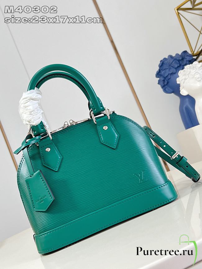 LOUIS VUITTON | Alma bb epi leather green M40302 - 1