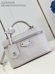 LOUIS VUITTON | Vanity Chain Pouch Monogram Empreinte In White - 3