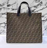 FENDI x FRGMT x POKÉMON Brown FF Print Canvas Bag - 3