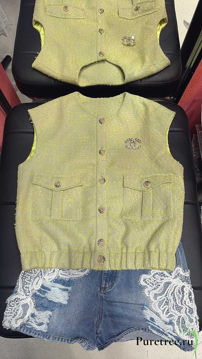 Chanel Popular plaid vest fabric 02 - 1