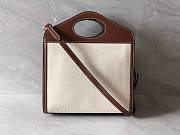 BURBERRY | Mini Pocket Bag in Natural/malt brown  - 6