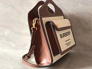 BURBERRY | Mini Pocket Bag in Natural/malt brown  - 4