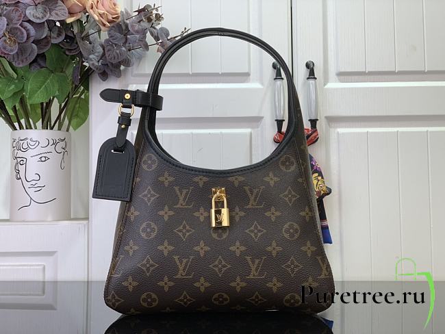 LOUIS VUITTON | The Drop PM Monogram Canvas Flower Hobo - 1