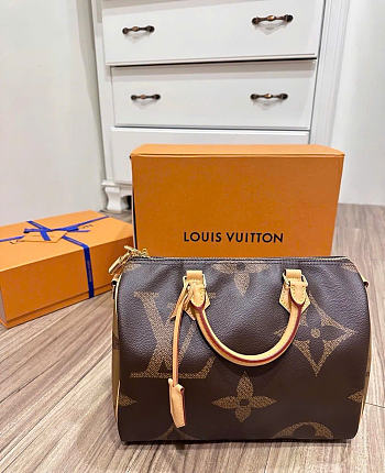 LOUIS VUITTON | Speedy Bandouliere Monogram Giant Reverse 30 Brown
