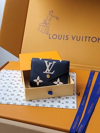 LOUIS VUITTON | Victorine Wallet Monogram Canvas Dark Blue