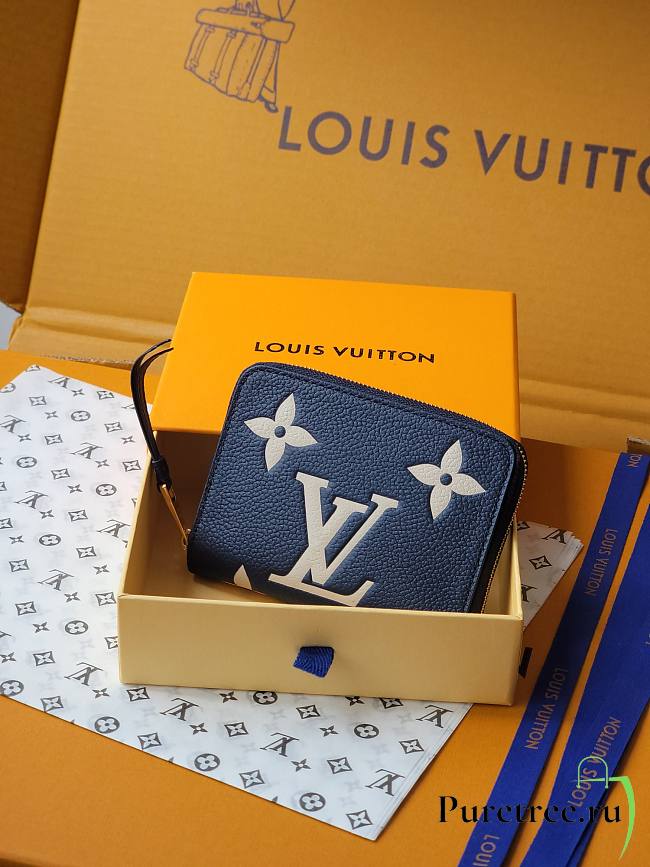 LOUIS VUITTON | Zippy Coin Purse In Dark Blue - 1