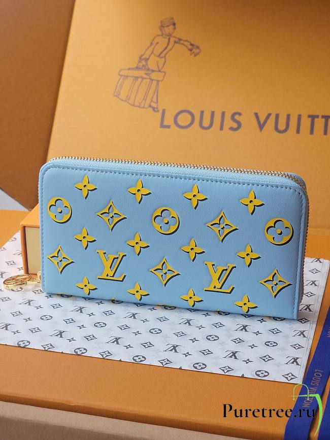 LOUIS VUITTON | Long Wallet In Blue - 1