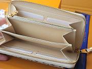 LOUIS VUITTON | Zippy Wallet Monogram Empreinte Leather Sunrise Aquarelle - 4