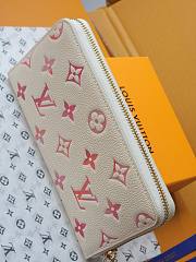 LOUIS VUITTON | Zippy Wallet Monogram Empreinte Leather Sunrise Aquarelle - 3