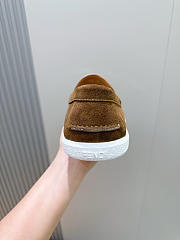 FENDI | Fendi FF square-toe loafers In Brown  - 3