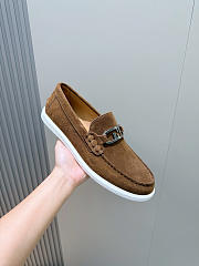 FENDI | Fendi FF square-toe loafers In Brown  - 4