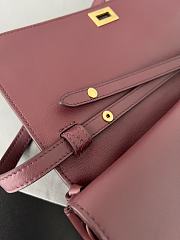 BALENCIAGA | Bel Air Clutch with Strap Small for Women in Burgundy - 3