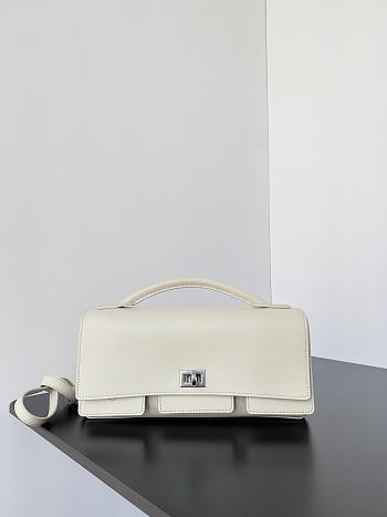 BALENCIAGA | Bel Air Clutch with Strap Small for Women in White