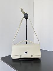 BALENCIAGA | Bel Air Clutch with Strap Small for Women in White - 5