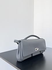 BALENCIAGA | Bel Air Clutch with Strap Small for Women in Grey - 3