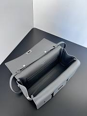 BALENCIAGA | Bel Air Clutch with Strap Small for Women in Grey - 4
