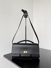 BALENCIAGA | Bel Air Clutch with Strap Small for Women in Black Gold harware - 4