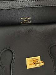 BALENCIAGA | Bel Air Clutch with Strap Small for Women in Black Gold harware - 3