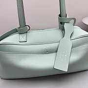 BALENCIAGA | Women's Carrie Bowling Bag Small in Green - 5