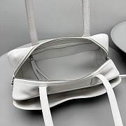 BALENCIAGA | Women's Carrie Bowling Bag Small in White - 6