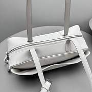 BALENCIAGA | Women's Carrie Bowling Bag Small in White - 3