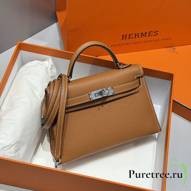 HERMES | Mini Kelly 19 In Brown - 1