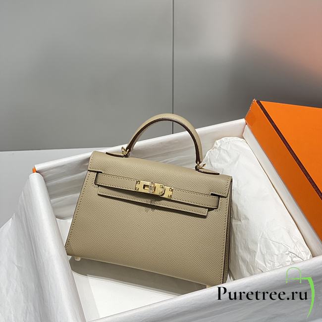HERMES | Mini Kelly 19 In Beige - 1
