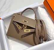 HERMES | Mini Kelly 19 In Gray - 4